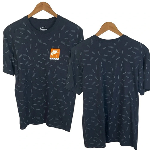 TS464 Men’s Nike The Nike Tee Athletic Cut Air Max AOP t Shirt L - Picture 1 of 6